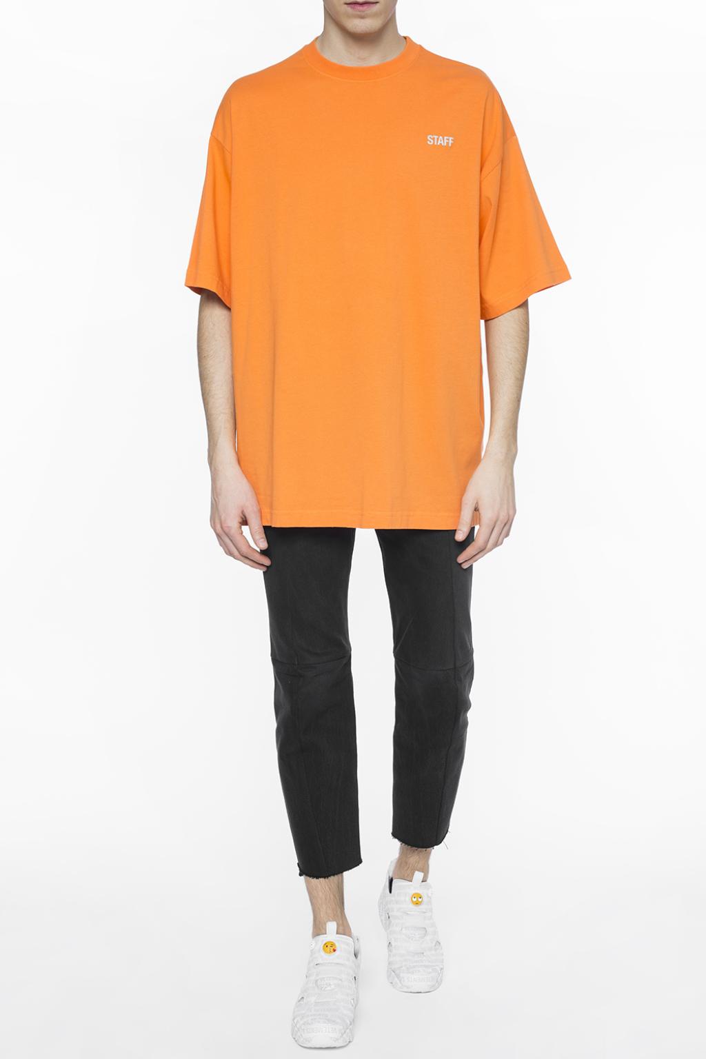 Orange Logo T-shirt VETEMENTS - Vitkac Canada